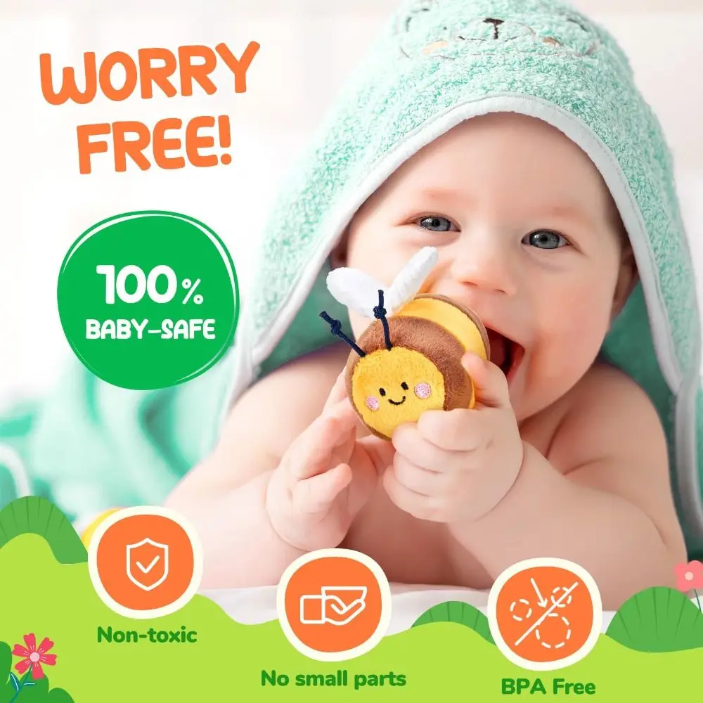 Nuevos juguetes para bebés, granero con sonido de animales de granja rellenos, juguetes Montessori, juguetes sensoriales interactivos para bebés de 6 a 12 meses