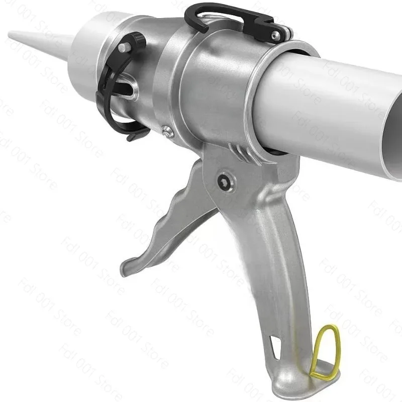 New aluminum alloy glue gun, labor-saving and anti-drip, ultra-short portable glass glue gun