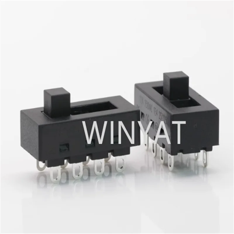 50PCS LQ-103H 3 Position Slide DIP Switch 8Pin 12A 250V Toggle Switch for Hair Dryer JJ-15 Philips Flyco Hot Cold Wind Control