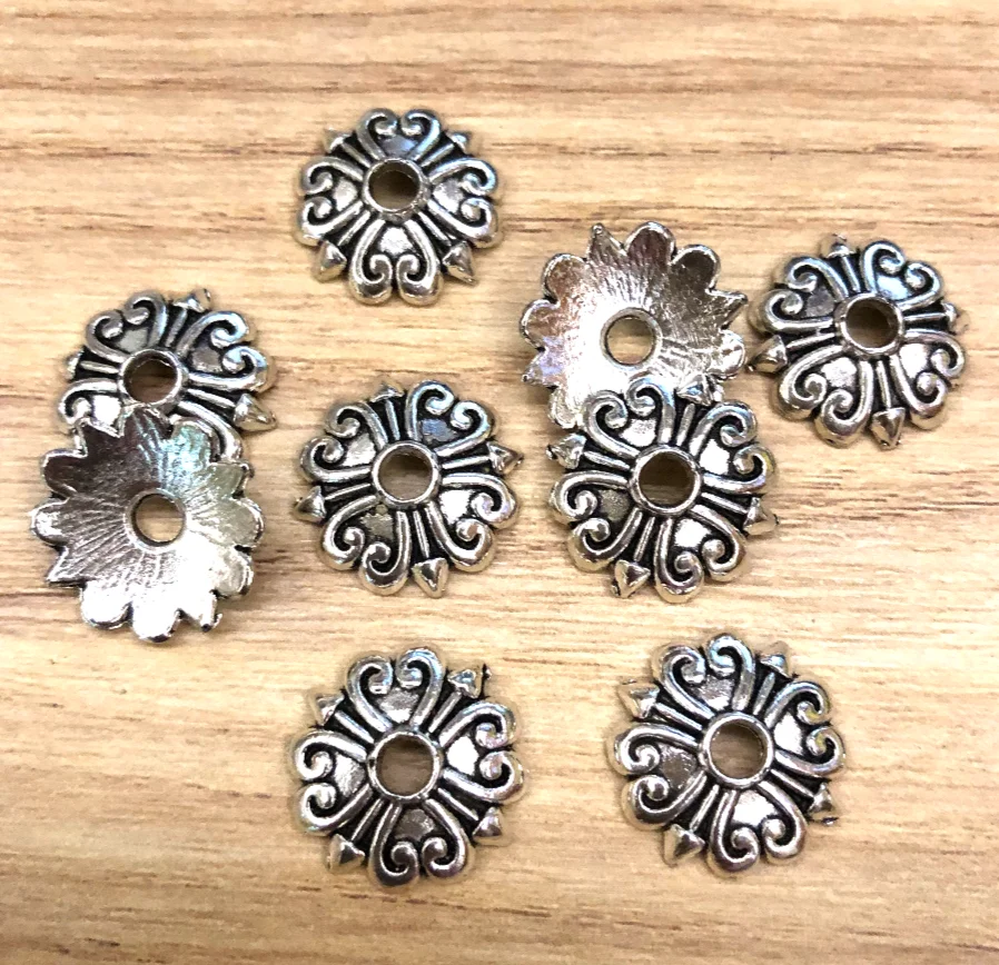 

25pcs 16.3mm,hole 3.2mm literary vintage beads caps for handmade Zinc alloy mtal HWL2519