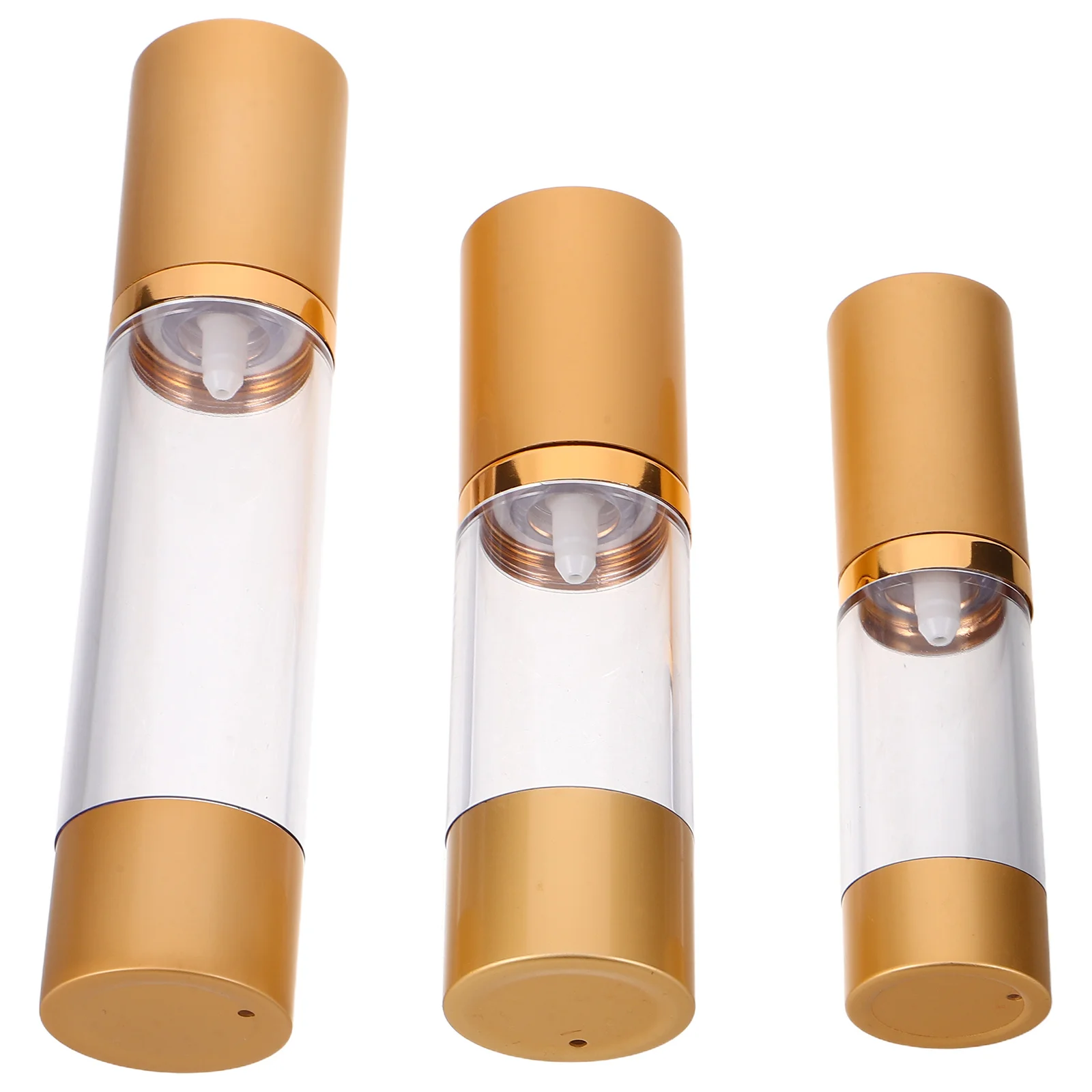 3pcs Vacuum Bottle For Face Cream 15Ml 30Ml 50Ml Airless Pump Containers Refillable Travel Lotion Dispenser Sub Packing