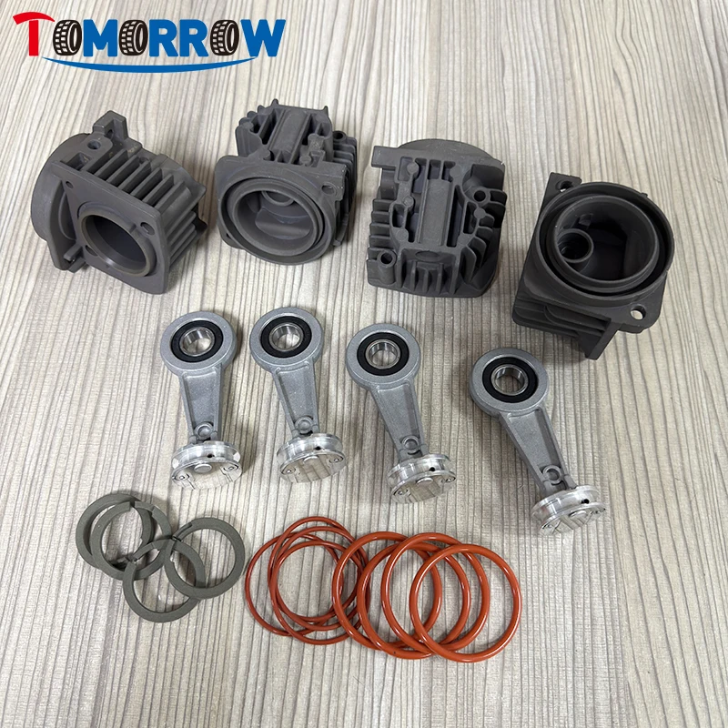 4L0698007 1/2/3/4/5 Set Air Suspension Part Cylinder Head+Piston Rod Rings For Audi A6C6 Q7 Touareg Cayenne 04-10 WABCO