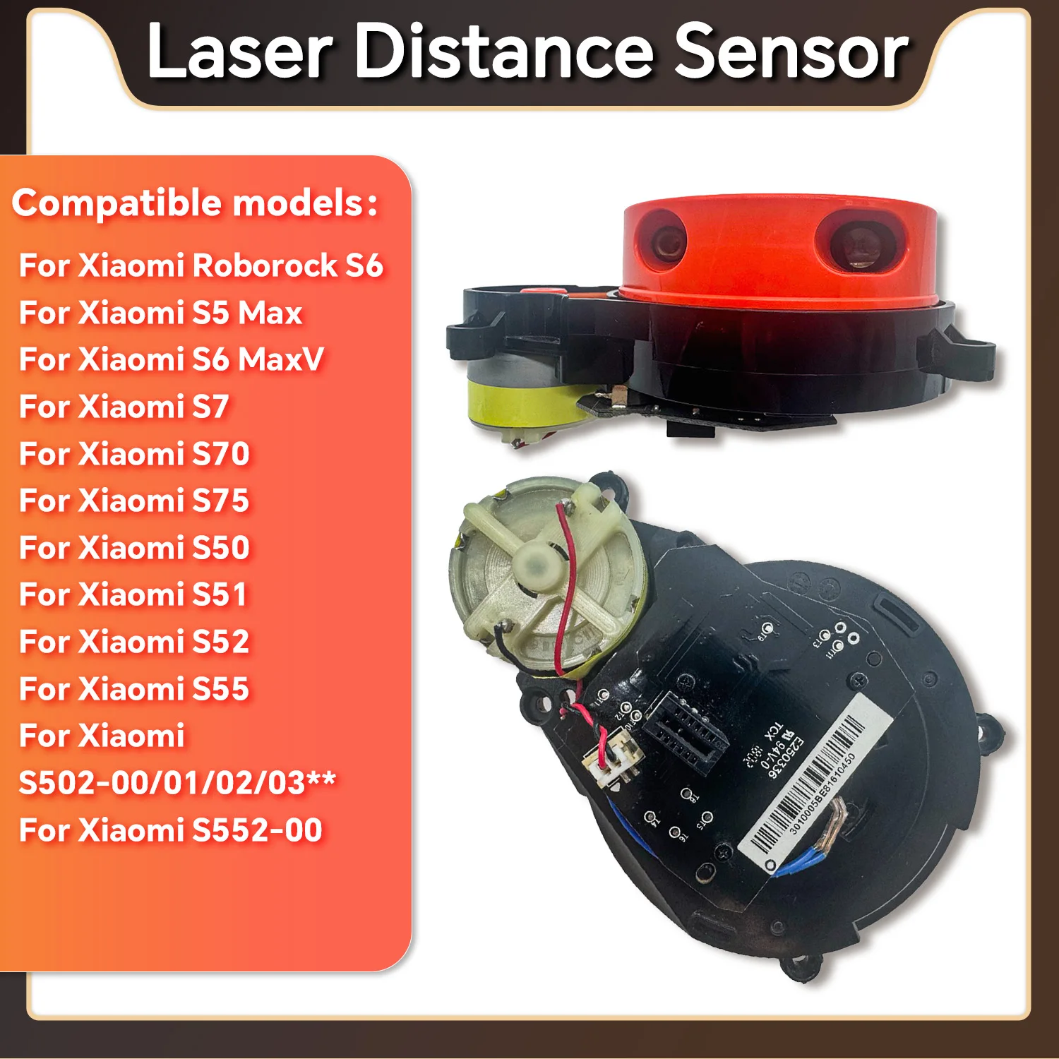 Motor Laser Distance Sensor Replacement Compatible with Roborock S50 S51 S55 S5 Max S6 S6 MaxV S7 Robot Vacuum Cleaner Parts