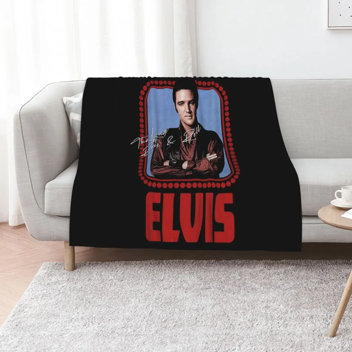 Music Official Rock N Roll Vintage Throw Blanket Blankets For Bed Decoratives Loose Vintage Cute blankets ands Blankets