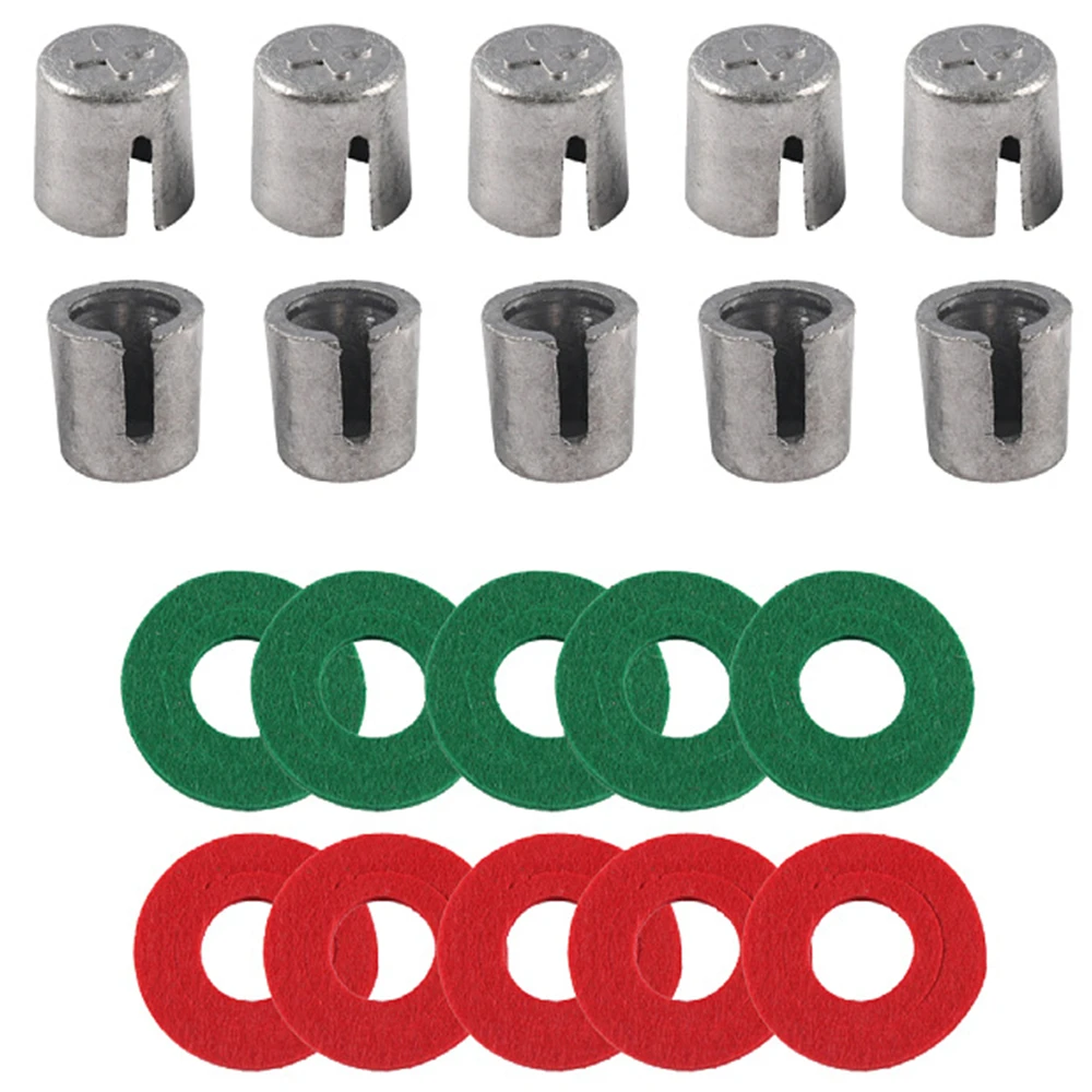 

10 Piece Battery Post Terminal Shims, Lead Terminal Shim Caps with 10 Piece Washers for Top Post Battery Post Ends Repair