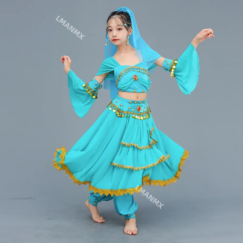 子供用新疆敦煌女性用エキゾチック民族舞踊衣装ジャスミンプリンセススカート