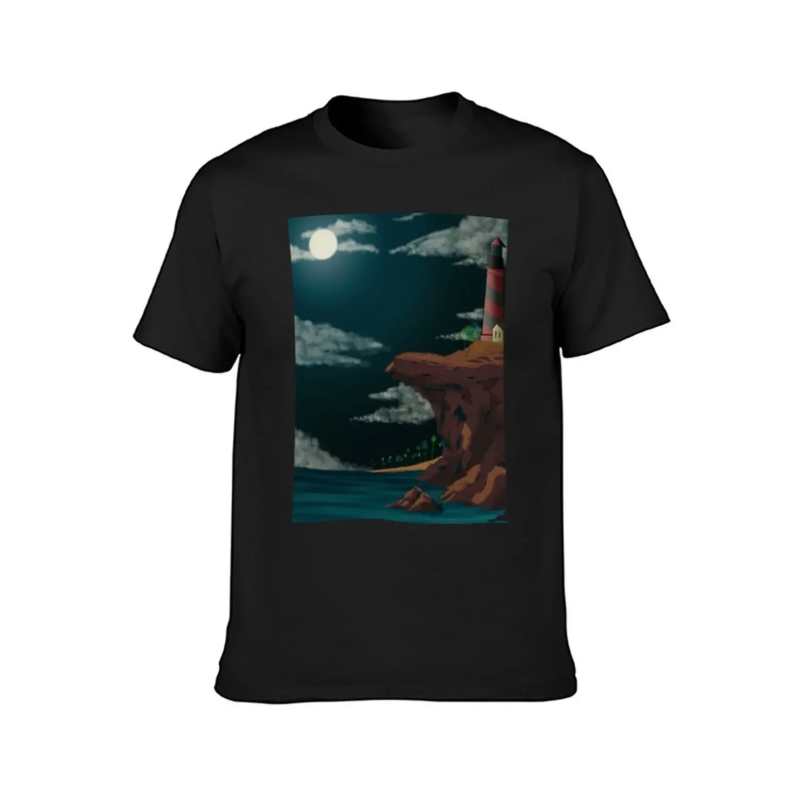 Lighthouse T-Shirt vintage anime shirt shirts graphic man clothes mens graphic t-shirts funny