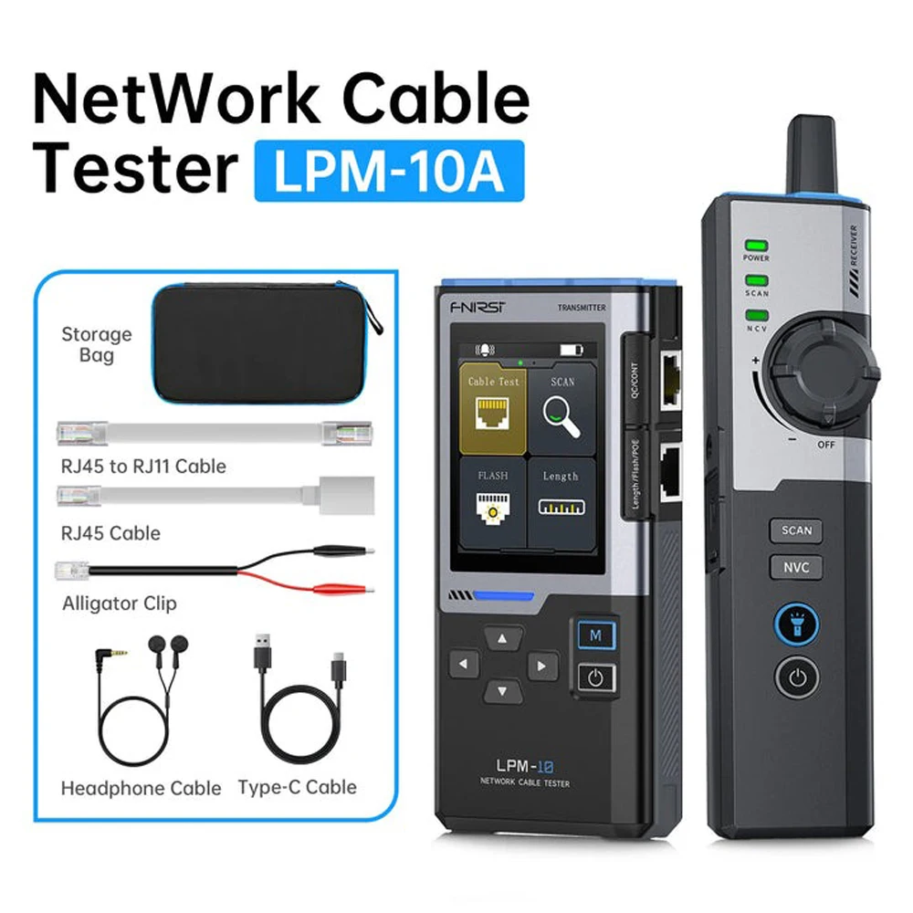 FNIRSI® LPM-10A Multifunctional Network Cable Tracker Intelligent