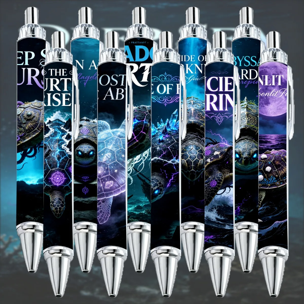 10Pcs Turtle-Themed Ballpoint Pens for Daily Office Writing Supplies