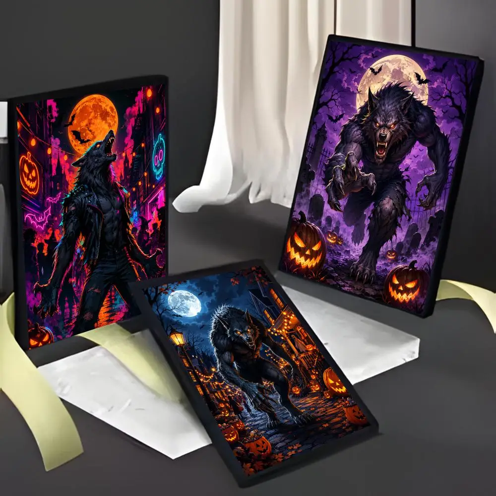 Halloween Werewolf Poster American Film Mural Home Childrens Room Wall Decor Print