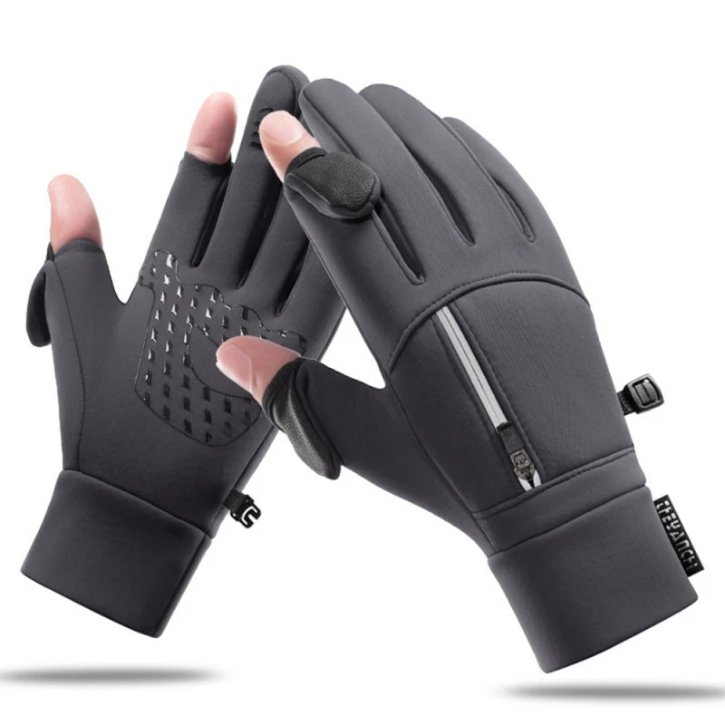 Guantes de invierno para hombre y mujer, resistentes al agua, para ciclismo y motocicleta, para deportes al aire libre, además de guantes cálidos de terciopelo para correr y esquí