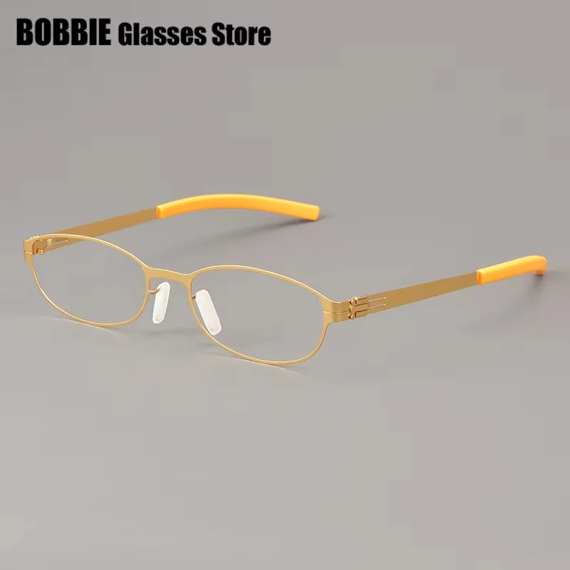 Germany Classic Glasses Frame Men Eyeglasses Super Narrow Small Square Eyewear Fashion Elderly Father Spectacles