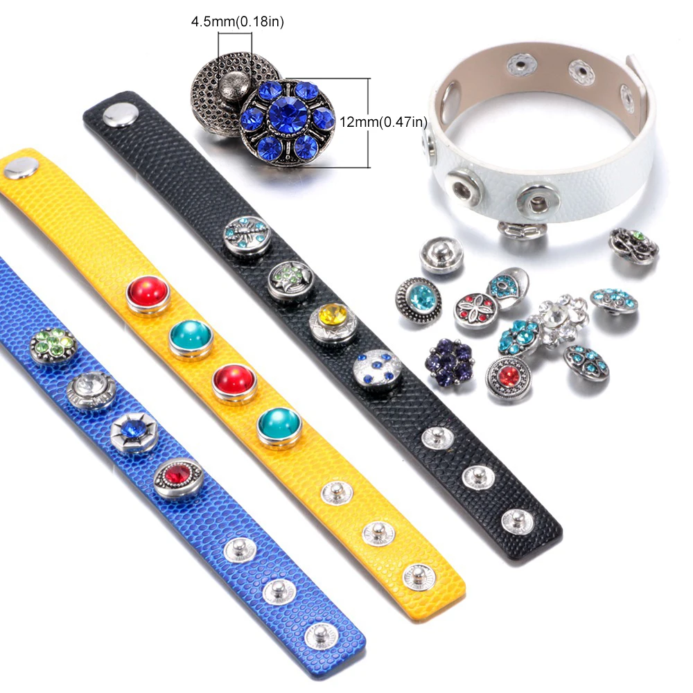 Hot sale PJ0028 Popper Jewelry trendy Snap Charm Brooch Simple deduction Fit 18mm Metal charming Snap Button wholesale