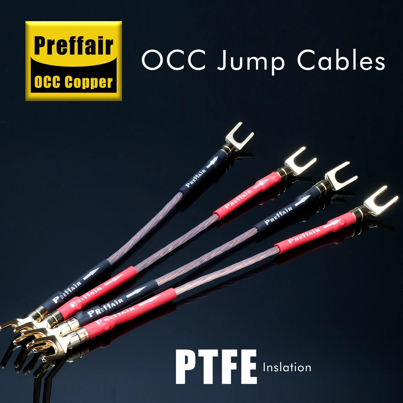

4pcs silver-plated Jumper cable hifi audio Bridge cable speaker cable
