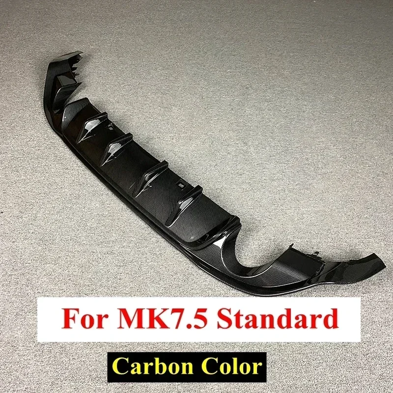 Voor Volkswagen Golf 7.5 Gti Mk7.5 Gti Tcr Auto Achterbumper Diffuser Achterzijde Splitter Spoiler Lip Voor Mk7.5 Golf 7.5 Standaard