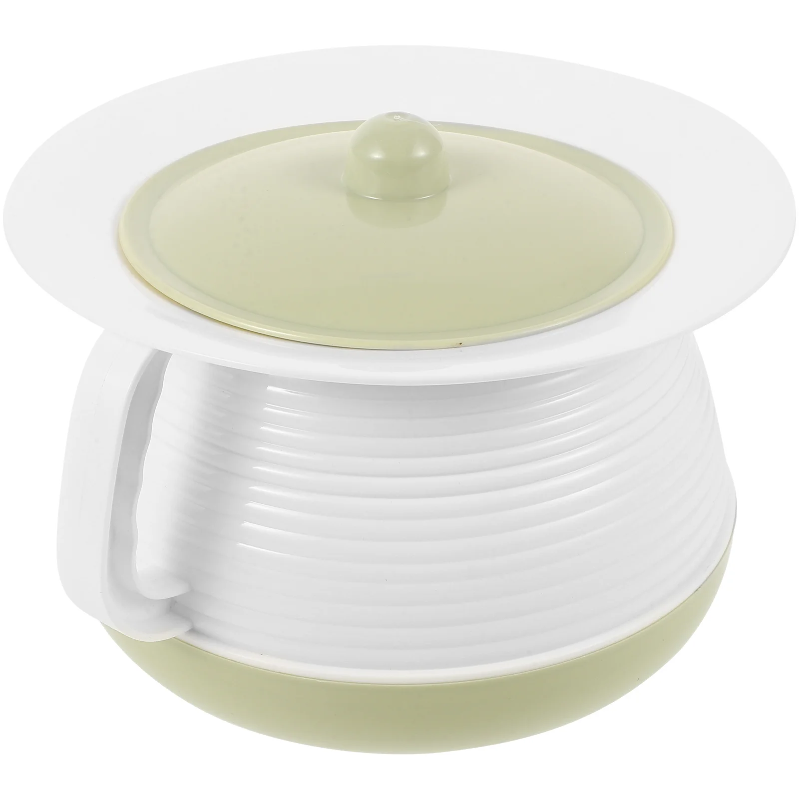 مبصقة بلاستيكية مع غطاء وعاء غرفة المنزل مبولة للأطفال المعاقين المسنين المحمولة المغطاة ليلة مبولة وعاء التبول