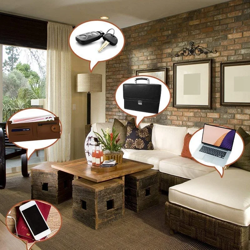 FULL-Key Finder Wallet Baggage Tracking Device App Control Key Finder For Ios And Android 4 Pieces