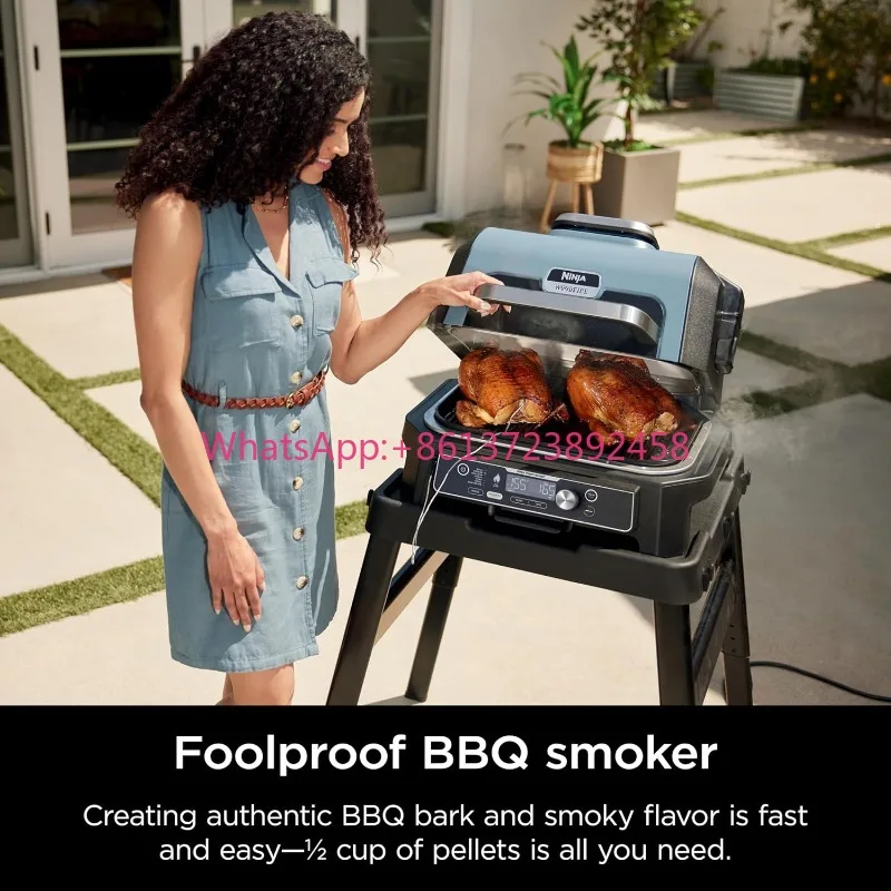 XL Outdoor Grill & Smoker, Bluetooth, App Enabled, 7-in-1 Master Grill, BBQ Smoker