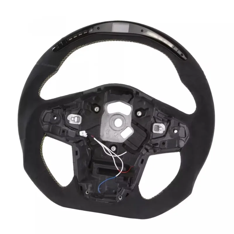LED Carbon Fiber Steering Wheel New Sport Car High Grade Upgrade Parts