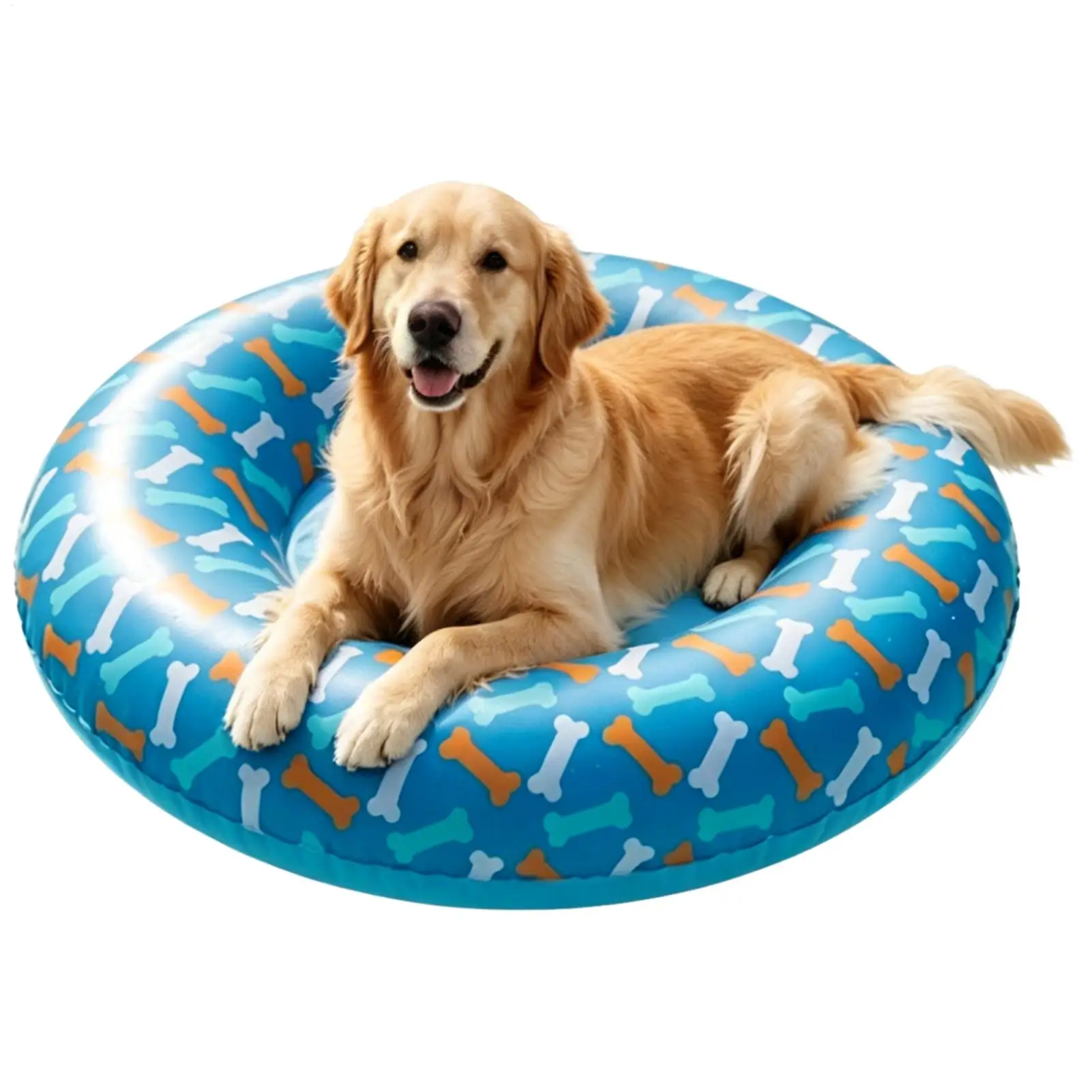 Dog Floats swimming Pool PVC Leak-Proof Inflatable Anti-Slip Dog Water Float For Lake Beach Games Water Party Pond