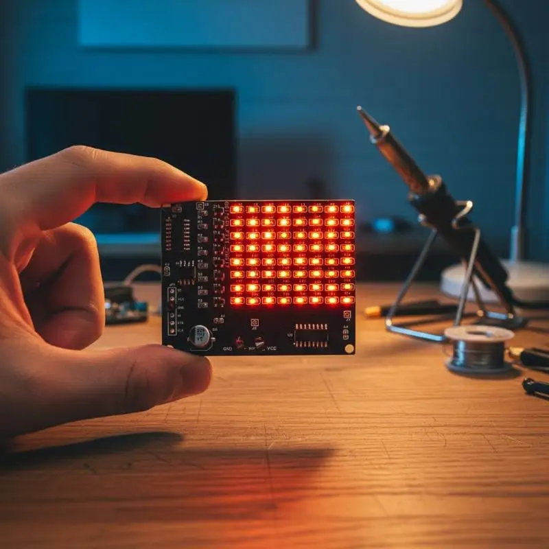 

Новый набор для пайки SMD-дисплеев с точечной матрицей: рекламный экран, цифровой дисплей 0-9, увлекательный DIY-набор для отработки пайки