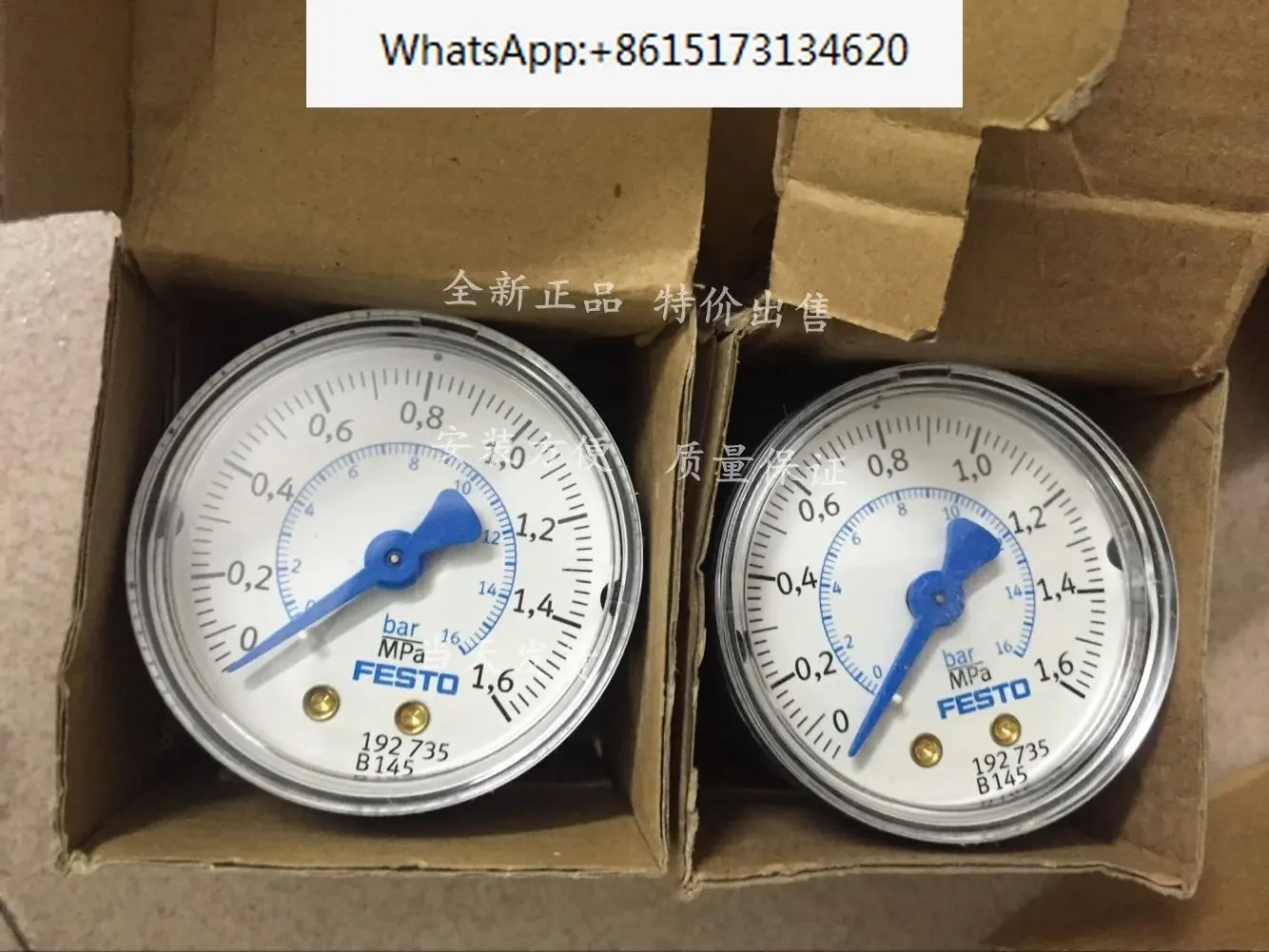 5 pieces  FESTO Pressure gauge MA-50-16-1/4-EN 162839 MA-40-10-1/8 359874 MA