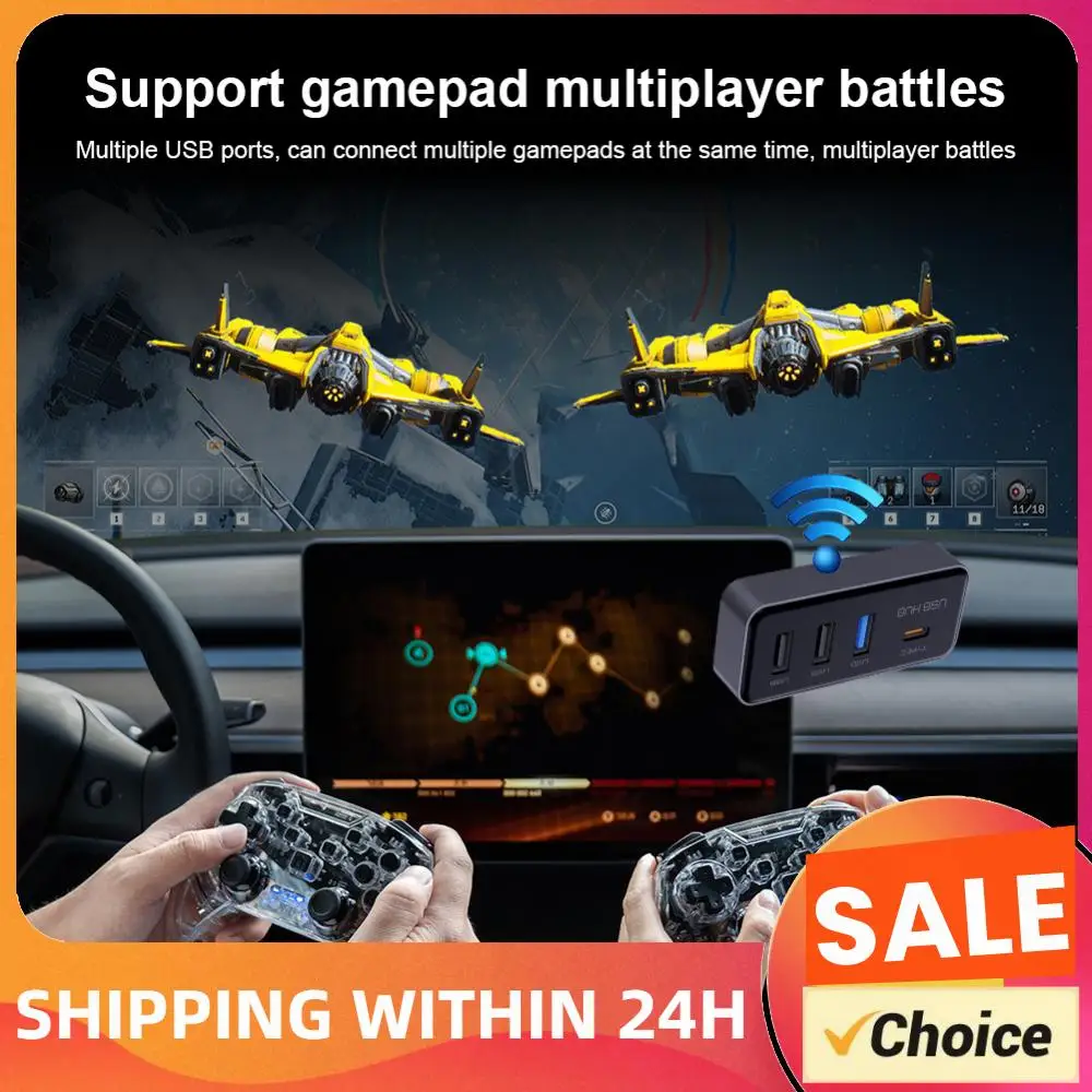 

4 Ports Glove Box Docking Station Expansion Dock USB Adapter for for for for TESLA Model 3 Model Y 2020-2025