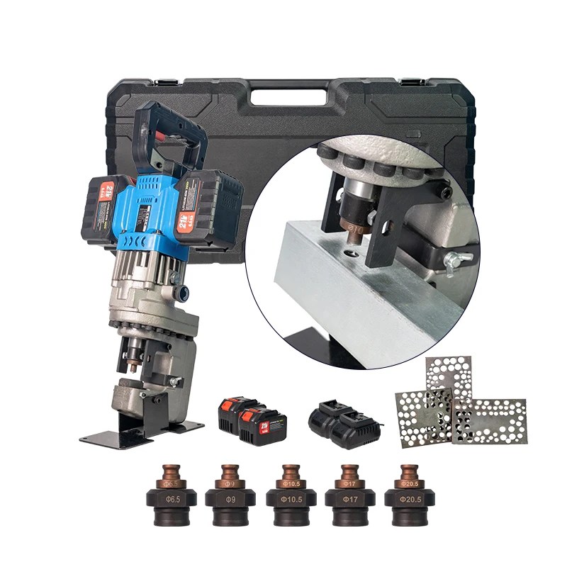 

MHP-20L Photovoltaic Model Portable Single Hole Puncher Battery Electric Hydraulic Steel Metal Hole Punching Tool