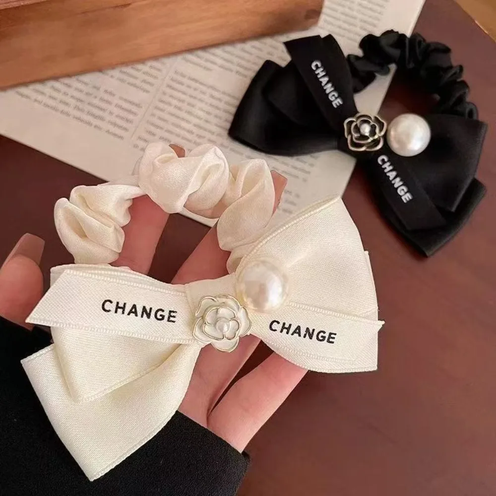 

Универсальная элегантная повязка для волос с цветами горного чая, женская, премиум-класса, объемная повязка-скранчи