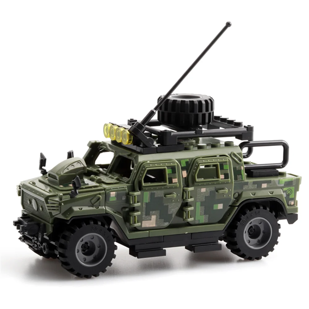 World War 2 WW2 Army Military Soldiers Police SWAT Armored Vehicle Model Building Blocks Bricks Children\'s Toys Gift 