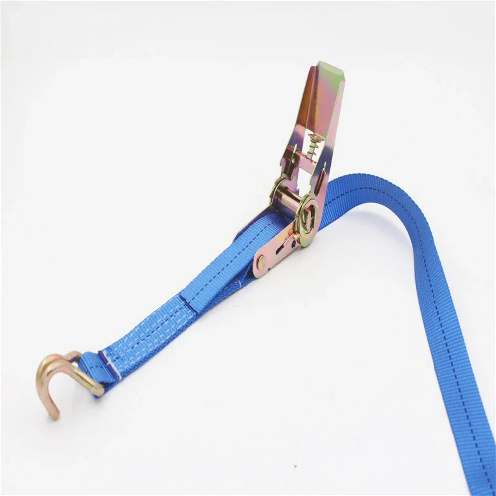 Fascio a doppio gancio da 1 pollice con tenditore a cricchetto fascetta di fissaggio per cintura in poliestere con tendicinghia 25MM 1 metro di lunghezza