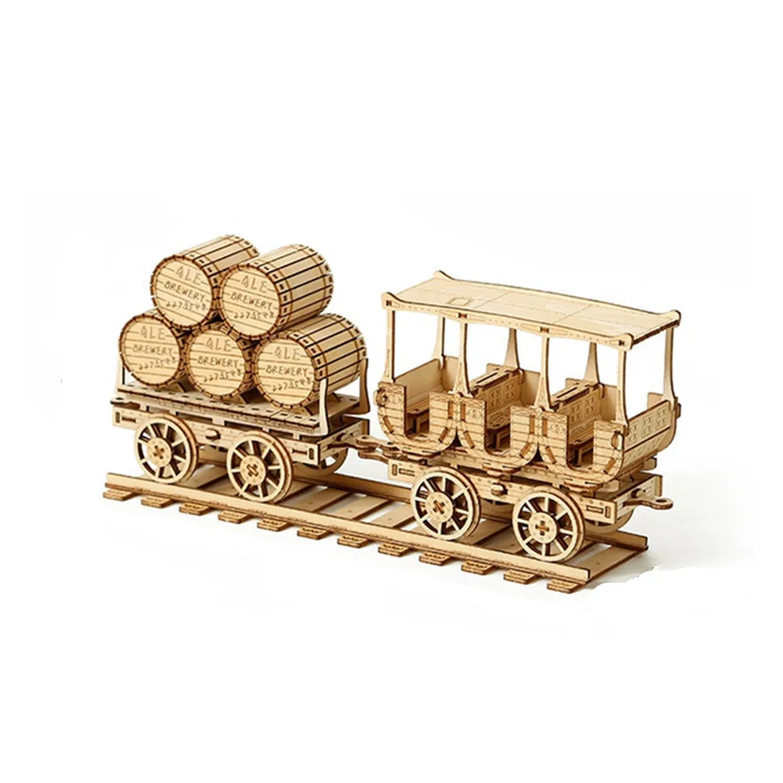 

3D Wooden Puzzles Fuel Truck Model Building Block Jigsaw DIY Assembly Kits Educational Toy for Children Adults Educational Toy