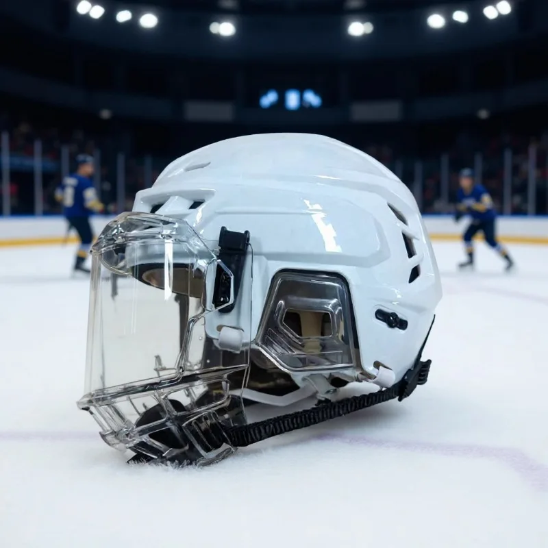 Transparent Protective Visor Fit Hockey Roller Tennis Helmet Full Clear Face Shield Anti Collision Sports Safety