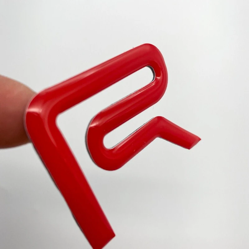 GRILL INSERT EMBLEM Fit 2022 2023 TUNDRA  SR5 4X4 3D TRD  (Gloss Red Domed)
