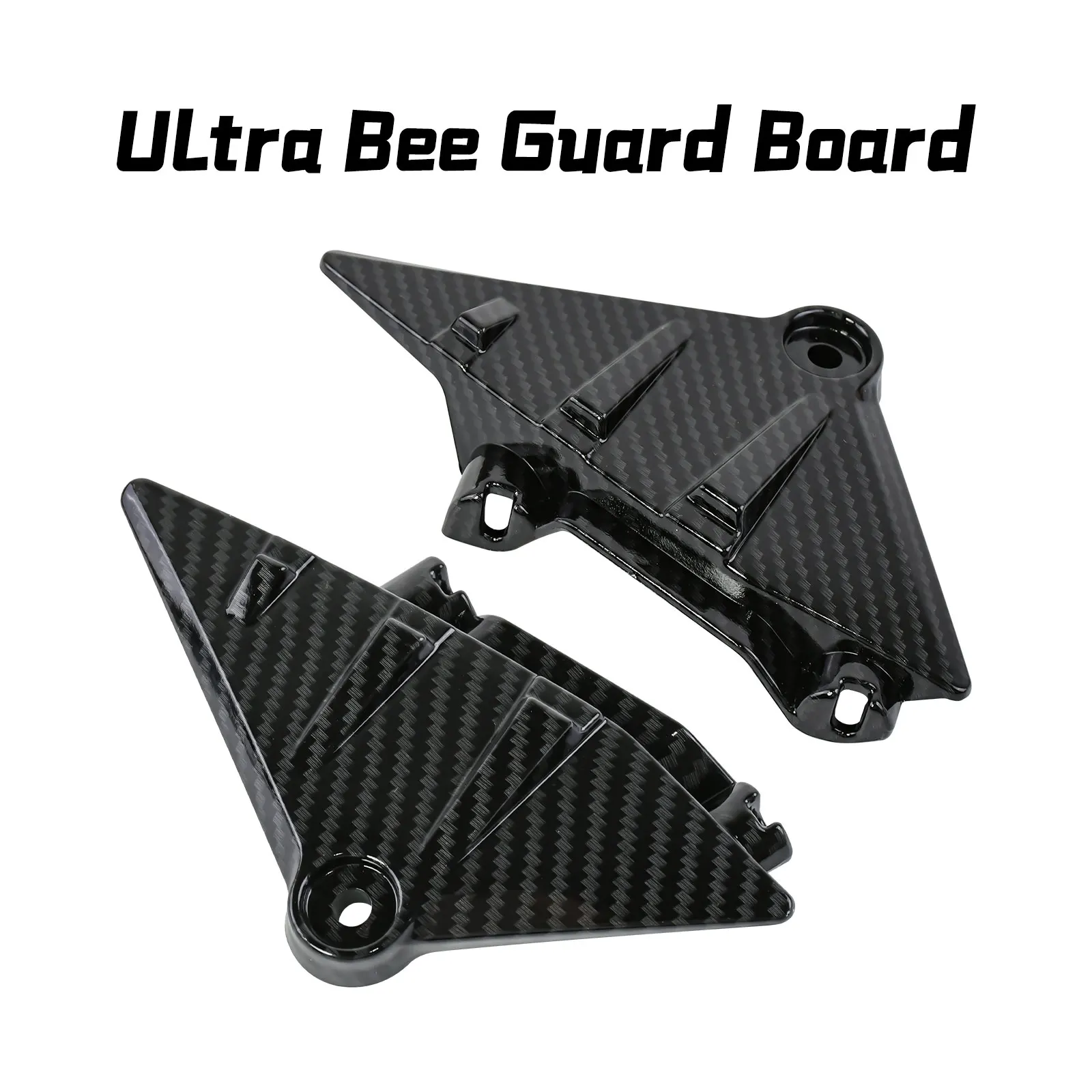 For SURRON Ultra Bee Carbon Fiber Guard Board Water Transfer Printing Guard Board Glossy Surface for SurRon E-bikes Accessories