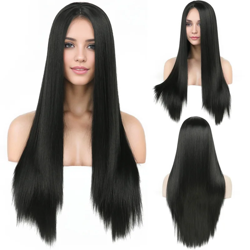 

The 28-Inch Long Straight Hair Synthetic Wig Is Naturally Suitable For Women'S Daily Party Halloween Role-Playing