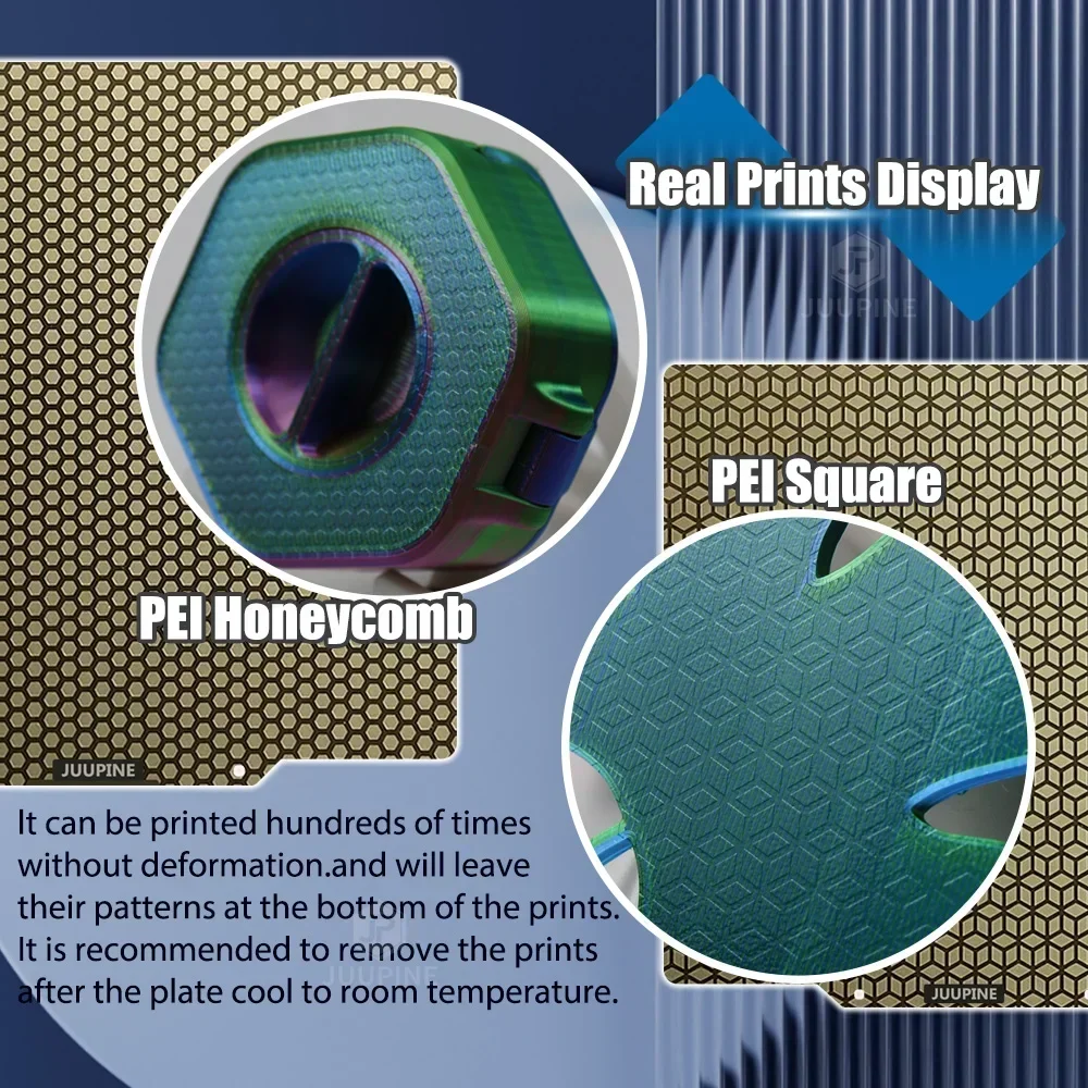 PEI Honeycomb Build Plate 235x235 220x220 350x350 310x310 PEI Sheet Doppelseitiges Stahlblech für Elegoo Voron Ender 3 3D Priter – Detail 6
