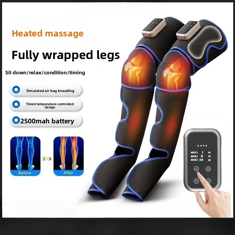 

Массажер для ног, светодиодная воздушная волна, подушка безопасности, массаж, расслабляющие мышцы, многофункциональный массажер для ног, ног, размер икр