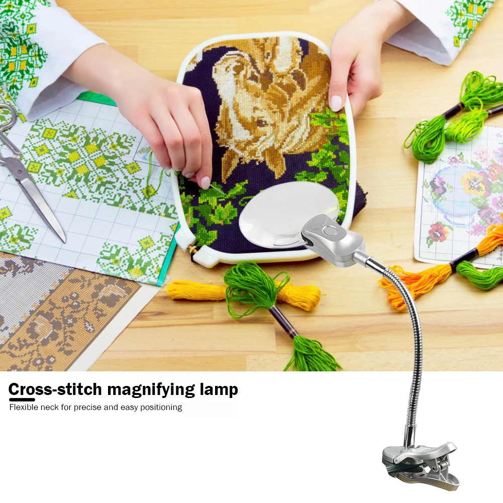 

Настольная светодиодная лупа, наборы для алмазной живописи «сделай сам», лупа для вышивки крестом