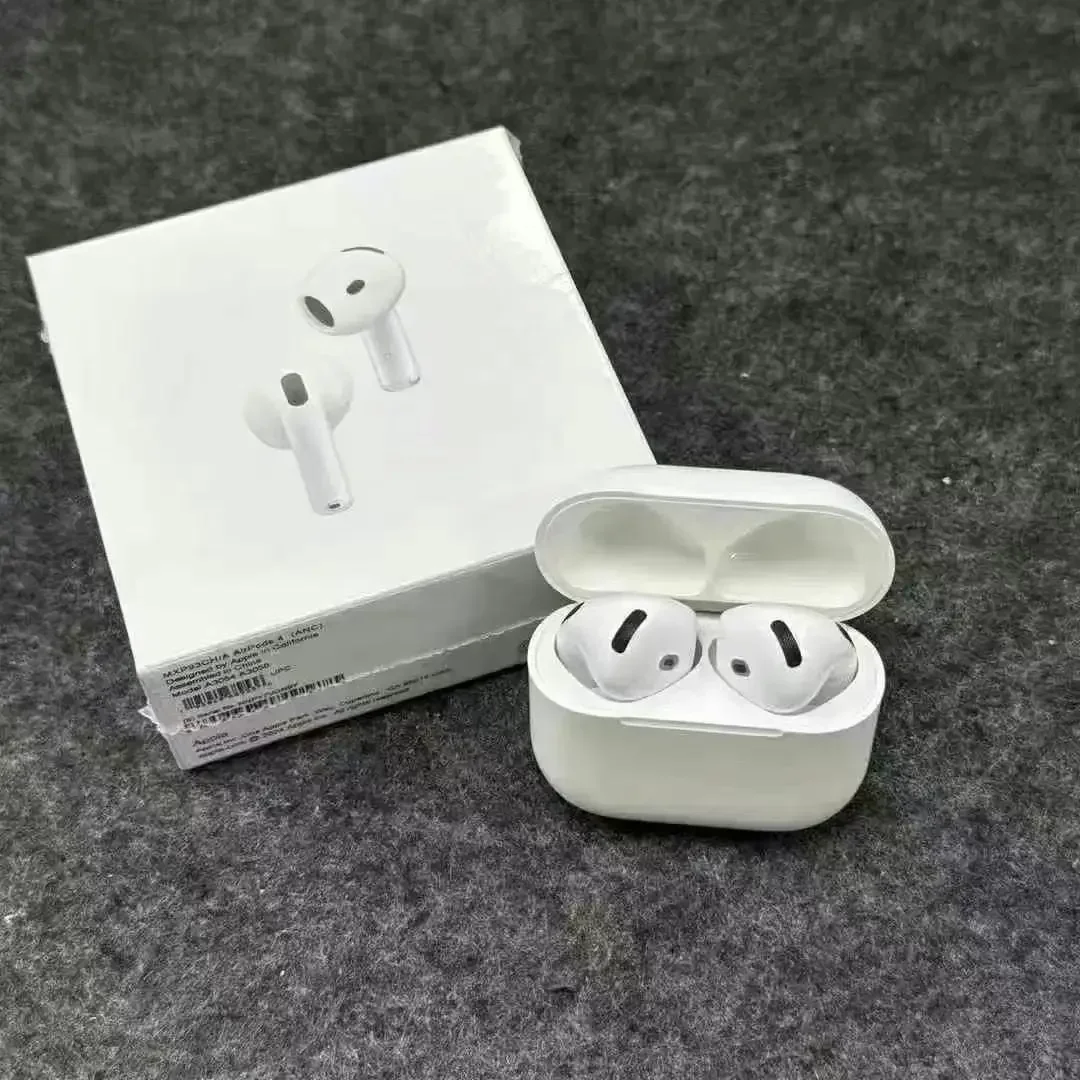 سماعات أذن Apple Airpods Pro 2 3 4 اللاسلكية بتقنية البلوتوث مع خاصية إلغاء الضوضاء النشطة مع علبة شحن لهاتف IPhone iPad