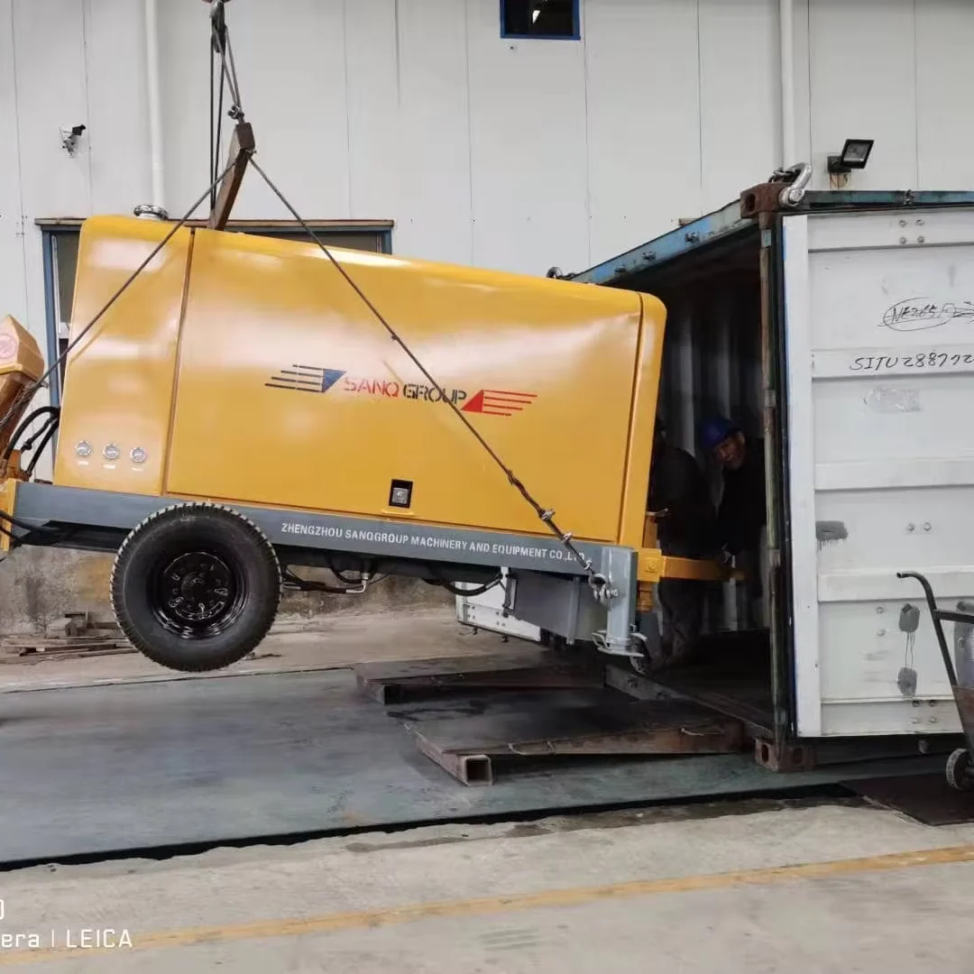 Bomba de concreto de marca chinesa Desiel/bomba de cimento elétrica grande e pequena Bomba de concreto estacionária econômica de bom desempenho