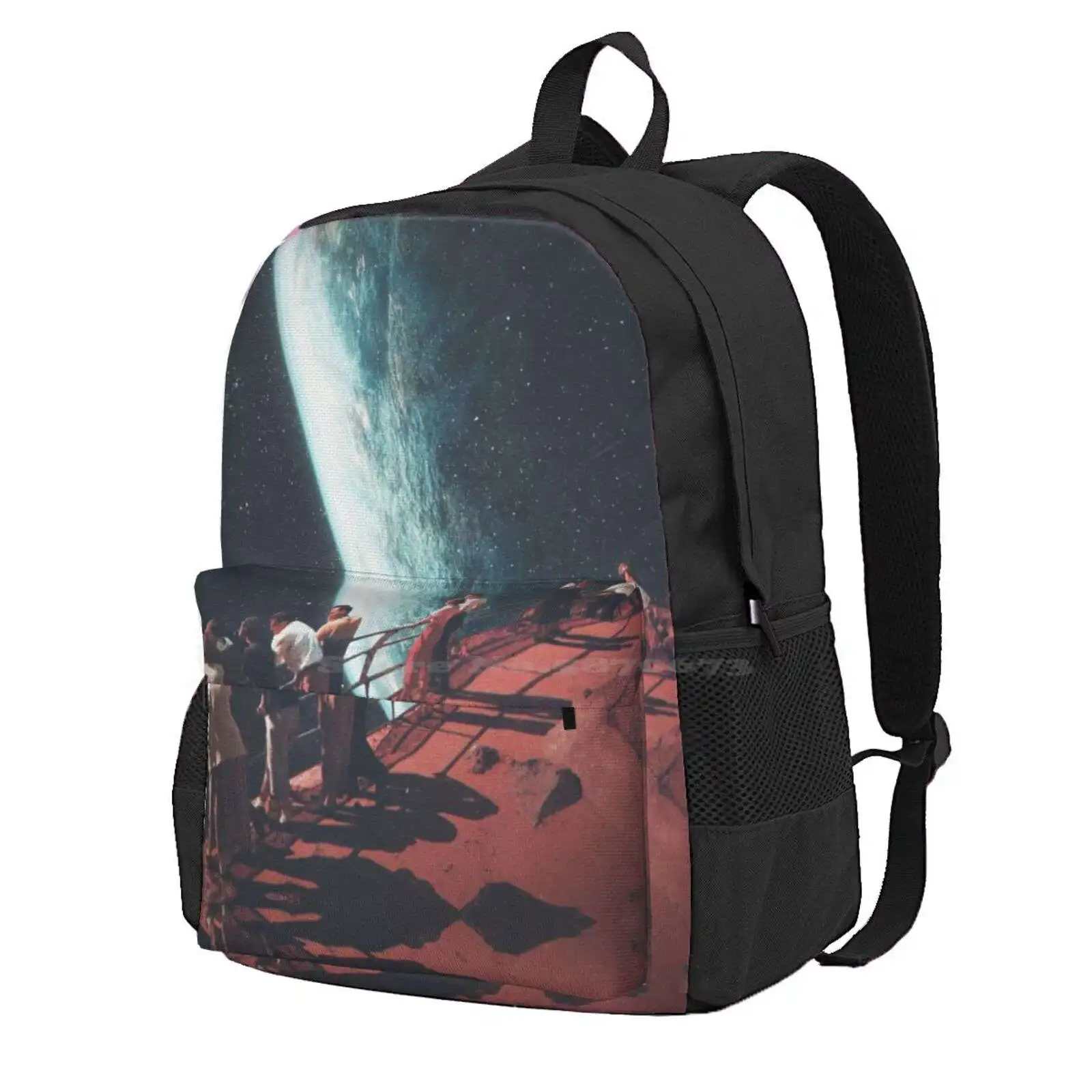 Missing The Ones We Left Behind Hot Sale Schoolbag Backpack Fashion Bags Frank Moth Vintage Sci Fi Retro Future Universe