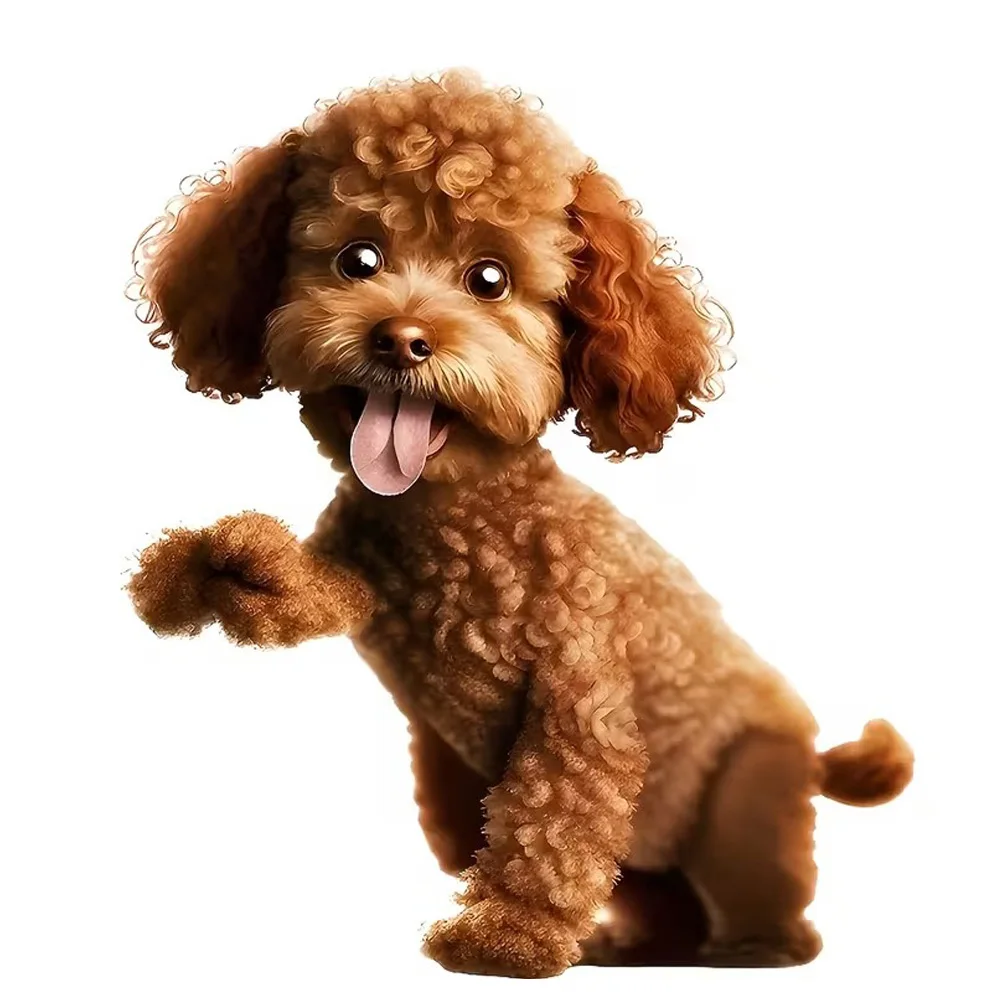 Cute Noble Dog Vinyl Sticker, Waterproof Vinyl Material, Ideal for Toilet, Home , Refrigerator, Car, Window, Wall Decor