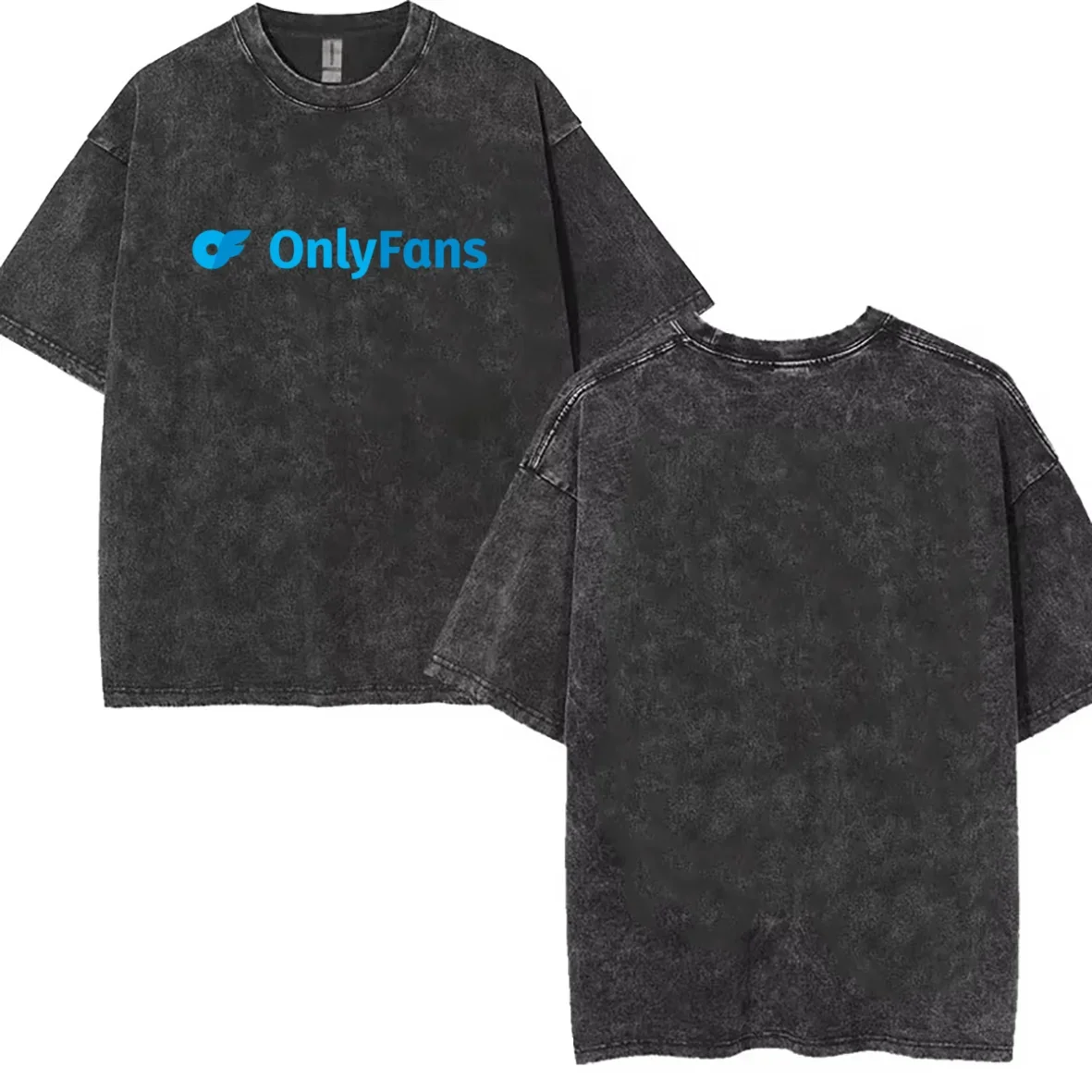 

onlyfans Washed T Shirt Retro Hip Hop Streetwear Men Women Casual T-shirt Short Sleeve Vintage Black Acid Wash Y2k Clothes