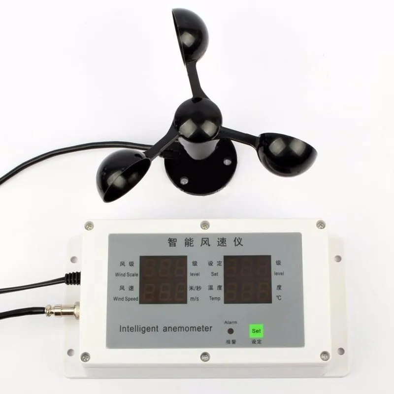 Sensor Anemometer Presisi Sensor Pengukur Kecepatan Angin Suhu Pengukuran Kecepatan Angin Konstruksi Cuaca Tower Crane