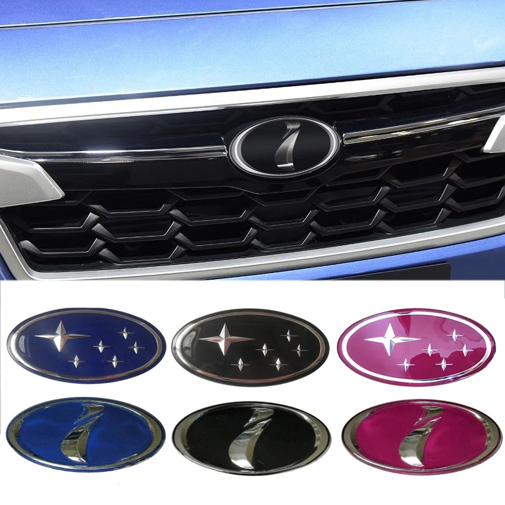 Acrylic Car Front Hood Emblem Sticker Auto Rear Badge Trunk Logo Decal for Subaru Forester XV Outback Impreza Legacy STI WRX BRZ