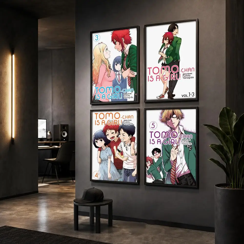 Anime T-Tomo-chan Is a Girl Poster Wall Art Print Sticker for Bedroom Living Room Dorm Office Modern Home Decor