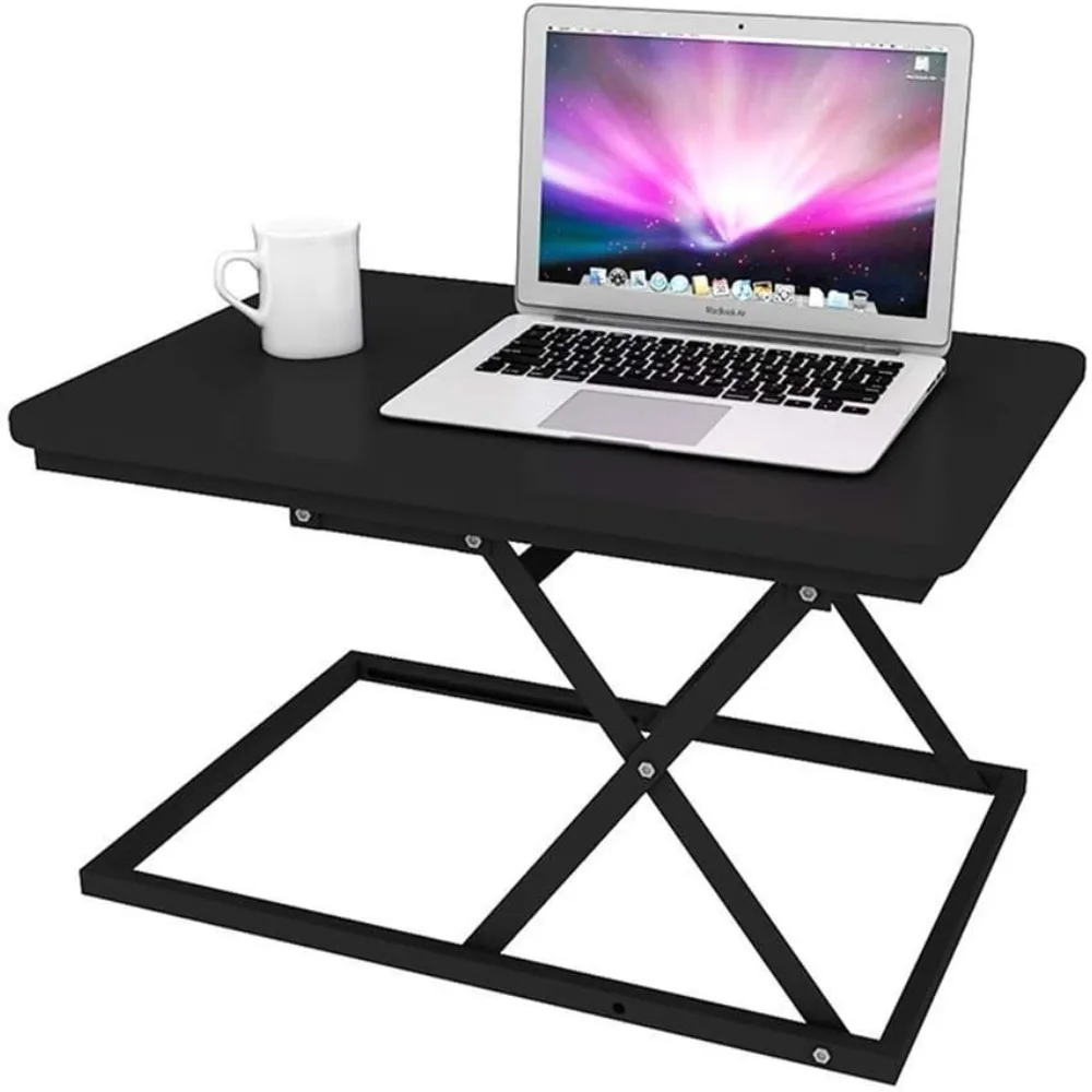 

Mobile Laptop Computer Desk Cart Height-Adjustable from, Black