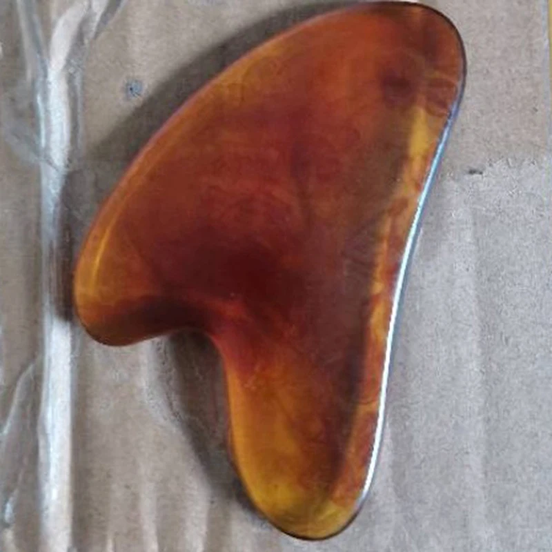 Heart Shaped Guasha Board Natural Resin Face Lift Scraper Chinese Gua Sha Tools Face Neck Back Body Acupuncture Massager Scraper