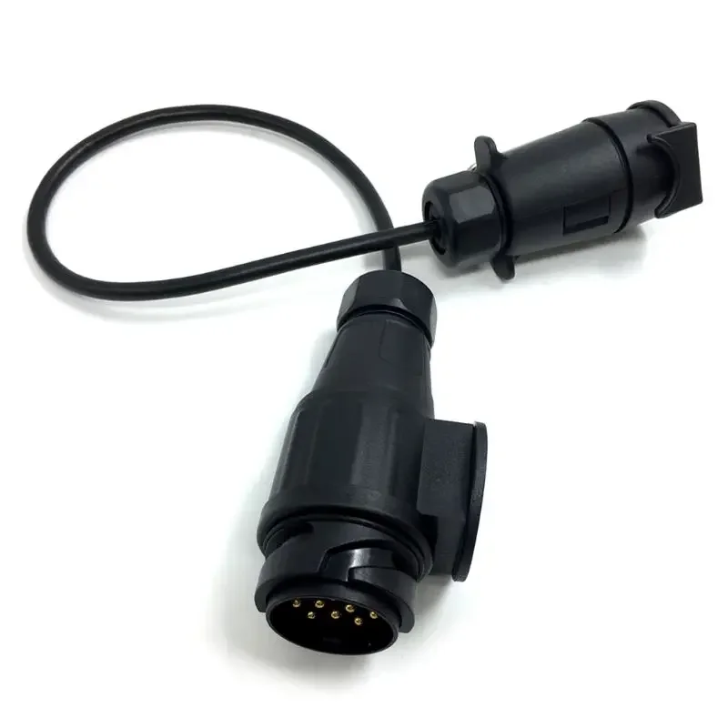 Imagen 6: Adaptador de Conector para Accesorios de Coche, Enchufe de 7 Pines a 13 Pines, Extensión de Luz de Remolque, Adaptador de Enchufe para Caravana